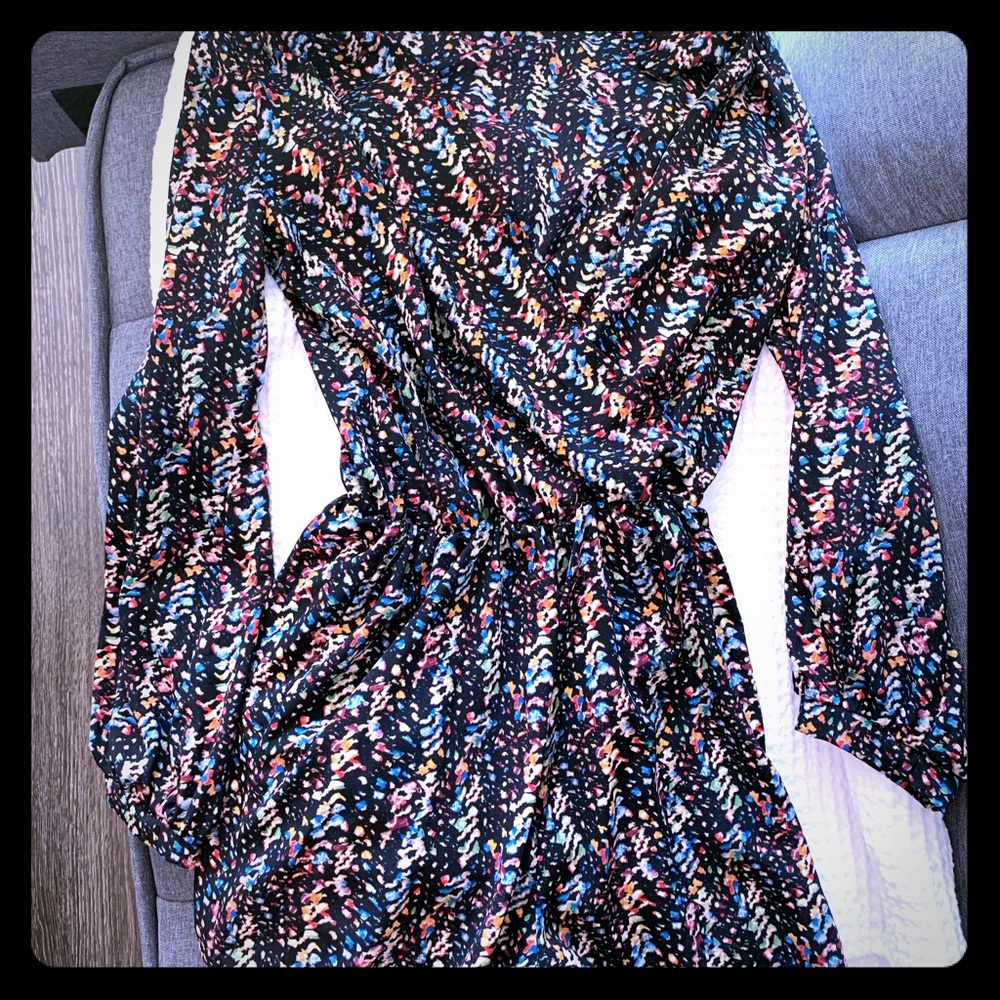 Foreign Exchange Long Sleeve Colorful Romper